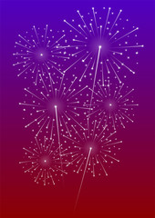New Year's Eve fireworks background 