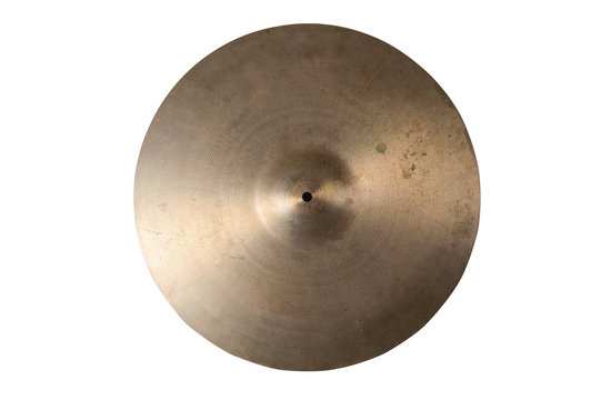 Close up of an old cymbal