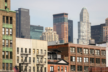 Naklejka premium Residential cityscape of Manhattan