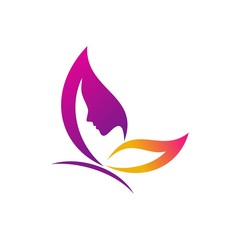 Naklejka premium Butterfly Logo Template