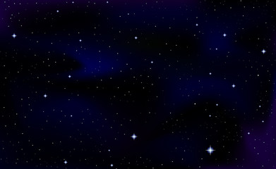 Obraz na płótnie Canvas Beautiful cosmic vector background with stars and constellations in outer space. Vector, eps 10