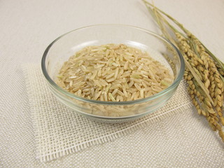 Ungekochter Vollkornreis