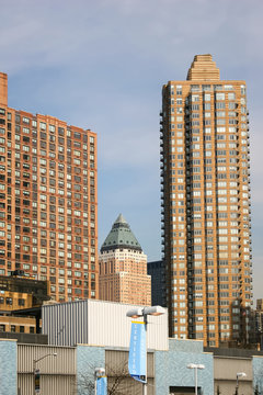 Apartment buildings in Manhattan