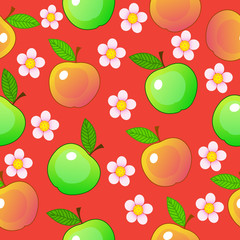 Apple seamless pattern