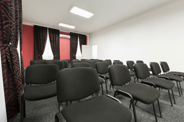 Business meeting, seminar room, conference room, interior