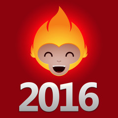 2016 Fire Monkey. Chinese new year