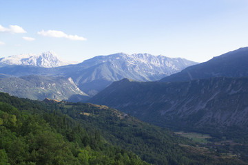 Beautiful landscape of the Benasque valley in the spanish pyrenees