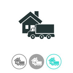 Home delivery vector icon.