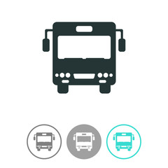 Bus vector icon. Public transport symbol.