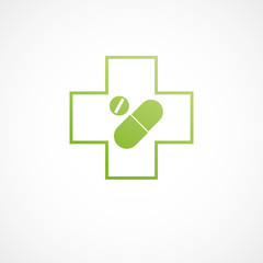 médicament,croix,verte