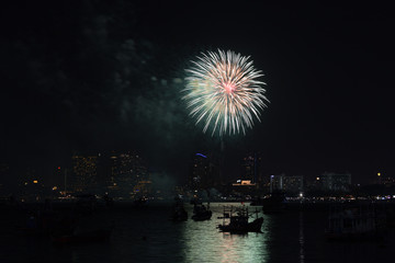 Fototapeta premium Pattaya International Fireworks Festival