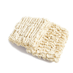 two Instant noodles, isolated on white background