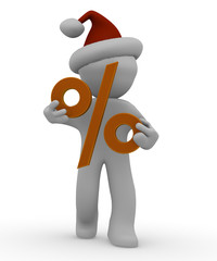 Christmas discount concept