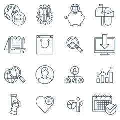 Business and marketing icon set