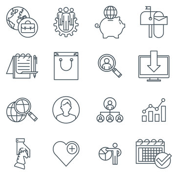 Business and marketing icon set