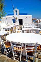table in santorini europe restaurant the summer