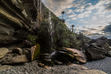 Dramatic coastal Truman track Punakaiki Paparoa National Park New Zealand