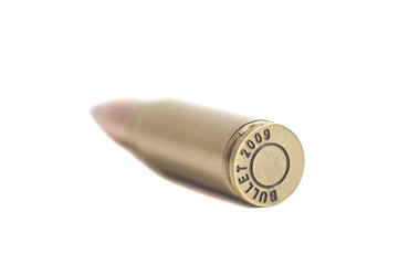 Bullet isolated on white background