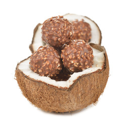 Chocolate praline and coconut