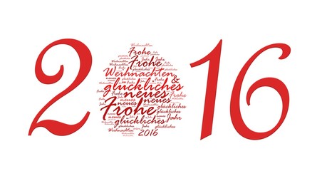 2016 - Glückwünsche Konzept Weihnachten/Silvester