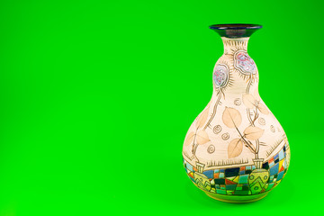decorative vase with ornaments