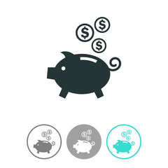 Moneybox vector icon.