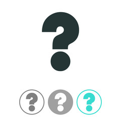 Question mark vector icon.