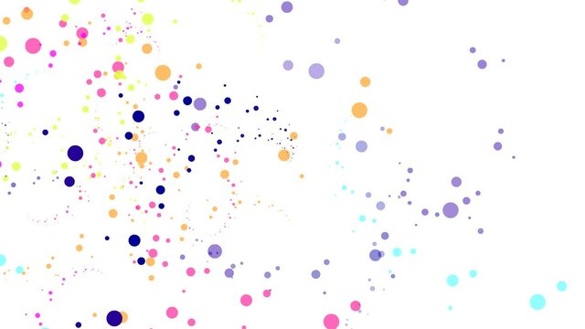 Abstract animated dotted background