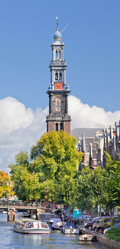 Western Tower, part of the Western Church, Amsterdam, Netherlands.