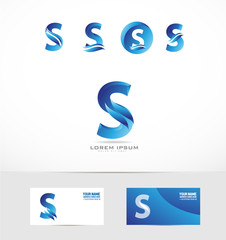 Letter S 3d logo