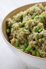 quinoa salad with soya bean