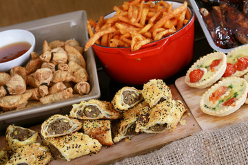 buffet food selection