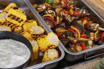 buffet food selection