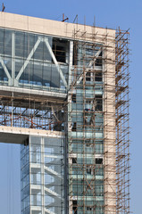 Office building under construction, Weihai, China