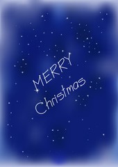Merry Сhristmas and happy New Year holiday greeting card