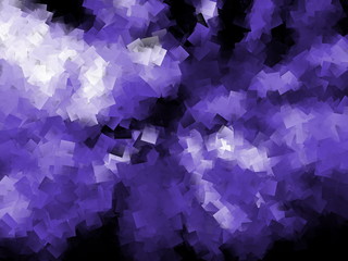 Blue Black and white Cubism Design