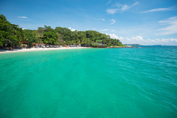 Blue bay in the Thai island Ko Samet