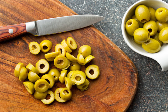 Sliced Green Olives