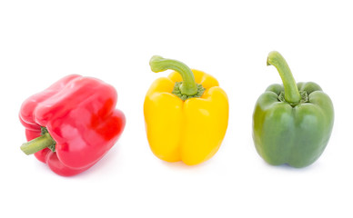bell pepper isolated on white background