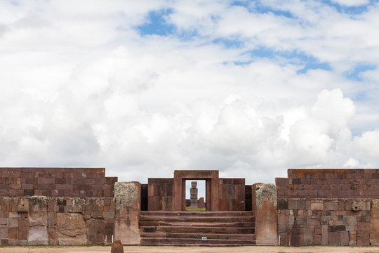 Tempio di Kalasasaya, Tiwanaku, Bolivia. 