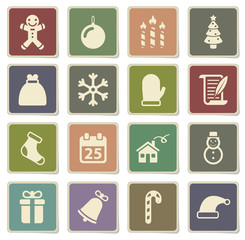 Christmas simply icons