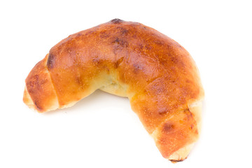 Fresh baked cookies isolated on a white