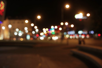 Bokeh effect background with city lights
