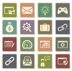 SEO and development simply icons