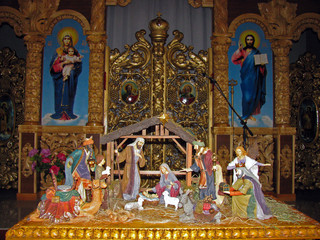 Fototapeta premium Christmas Nativity Scene