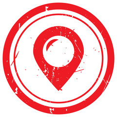 Red Place rubber stamp