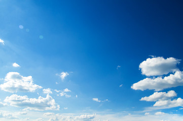 Blue sky background