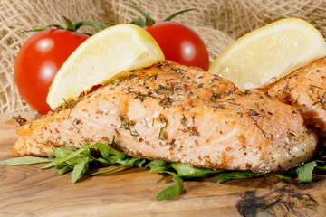 Roasted Salmon, Salmon