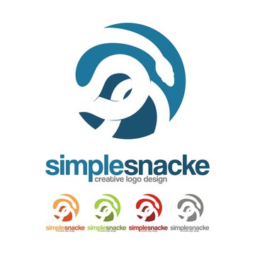 Snake Logo Design Circle