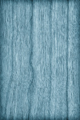 Cherry Wood Veneer, Bleached and Stained Blue, Vignette Grunge Texture Sample.